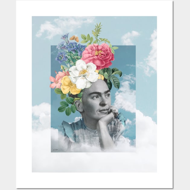 Frida in the sky Wall Art by luliga